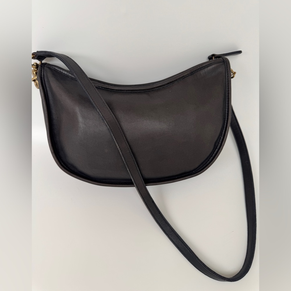 Vintage COACH Swinger purse bag in charcoal gray